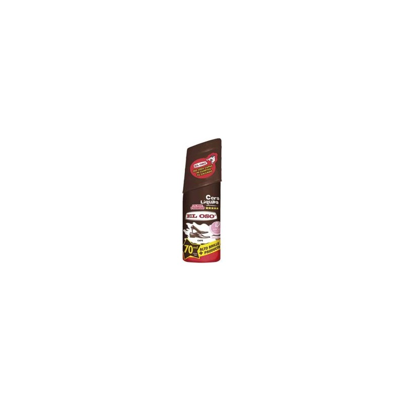 CERA LIQUIDA P/CALZADO CAFE 70ML EL OSO