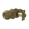CERRADURA PERILLA “BARZA” 6603 LATON ANTIGUO LLAVE-BOTON DEXTER