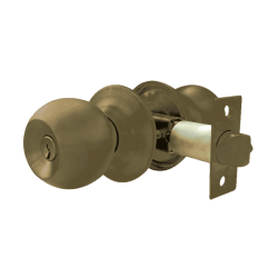 CERRADURA PERILLA “BARZA” 6603 LATON ANTIGUO LLAVE-BOTON DEXTER