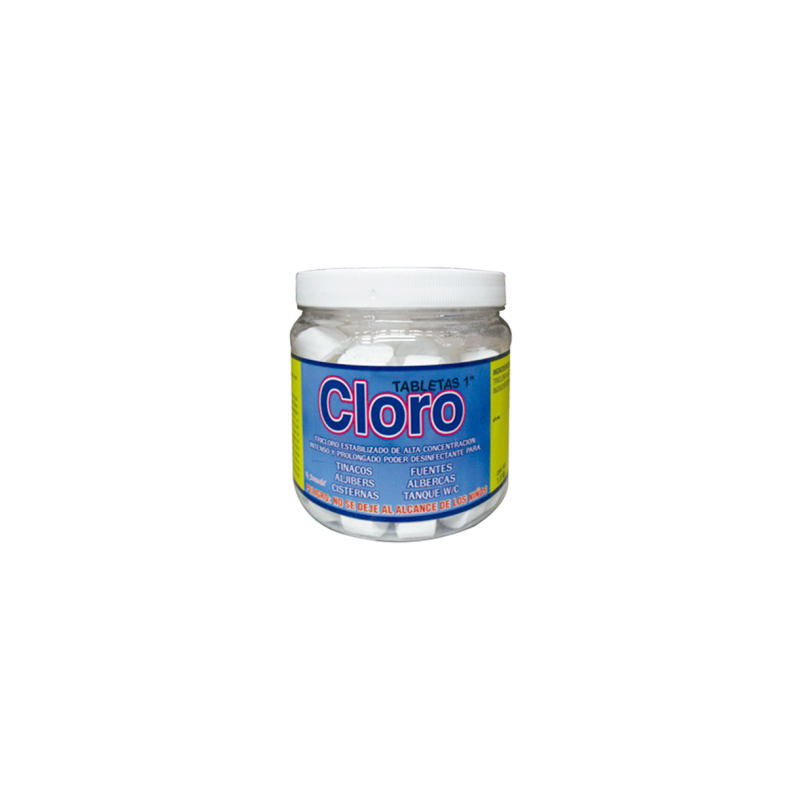 CLORO TABLETAS DE 1″ TARRO 1KG