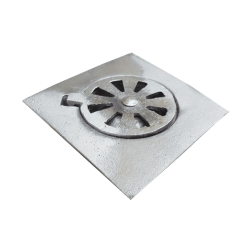 COLADERA ALUMINIO PISO SAT. 5″ S/MARCA