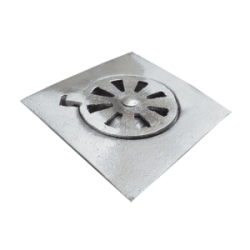 COLADERA ALUMINIO PISO SAT. 6″ S/MARCA