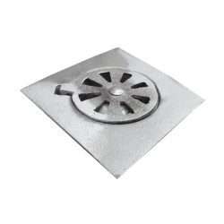 COLADERA ALUMINIO PISO SAT. 6″ S/MARCA
