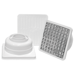 COLADERA C-2604 PVC UNIVERSAL CUADRADA FLEXIMATIC