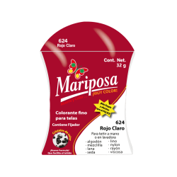 COLORANTE ROJO CLARO 624 MARIPOSA