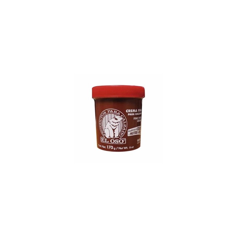 CREMA CALZADO CAFE 170gr EL OSO