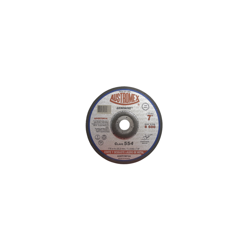 DISCO C-554 REALZ.CTE/DESB.METAL 7″x5/32″x7/8″ AUSTROMEX