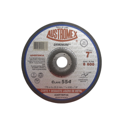 DISCO C-554 REALZ.CTE/DESB.METAL 7″x5/32″x7/8″ AUSTROMEX