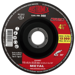 DISCO C-560 DESBASTE METAL 4 1/2″X1/4X7/8 “HUM” AUSTROMEX