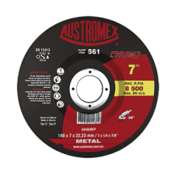 DISCO C-561 DESBASTE METAL 7″X1/4X7/8 “HUM” AUSTROMEX