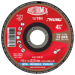 DISCO C-781 CTE. METAL 4 1/2″ 115X1X22.23 “HUM” AUSTROMEX