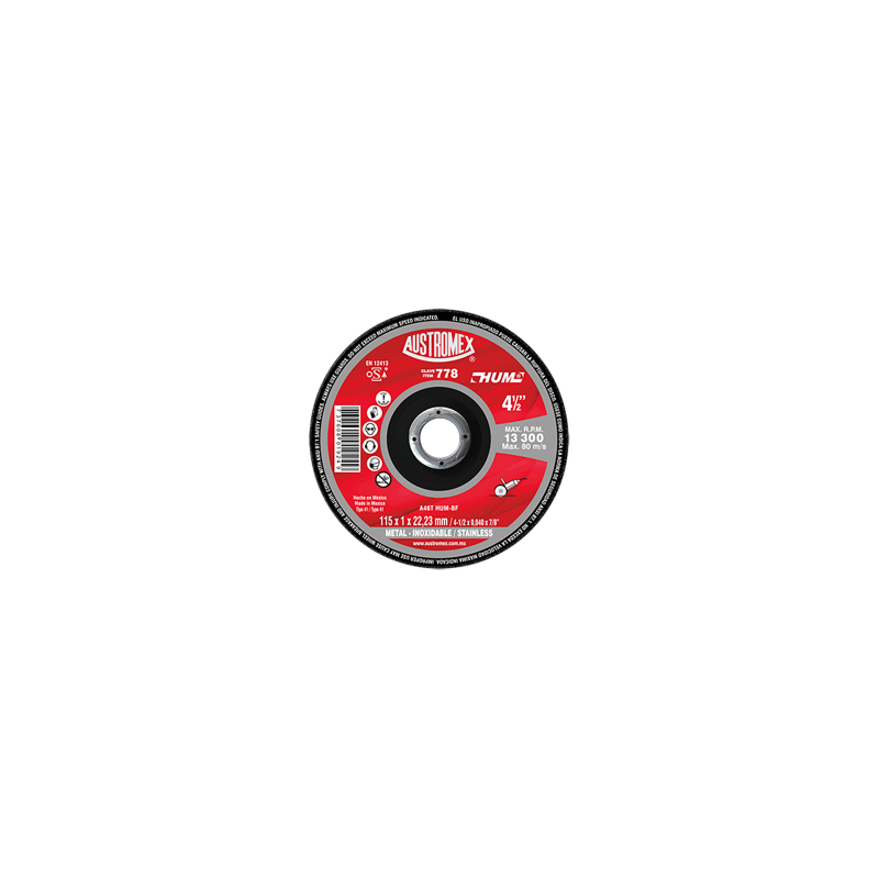 DISCO CORTE METAL 778 SUPER DELGADO AUSTROMEX