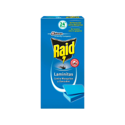 INSECTICIDA RAID LAMINITAS 24 pz