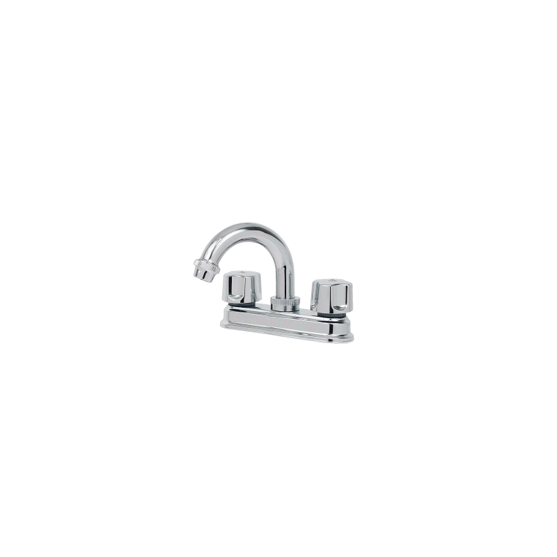 MEZCLADORA LAVABO 4″ 24-T CUELLO CURVO RUGO