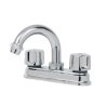MEZCLADORA LAVABO 4″ 24-T CUELLO CURVO RUGO