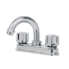 MEZCLADORA LAVABO 4″ 24-T CUELLO CURVO RUGO